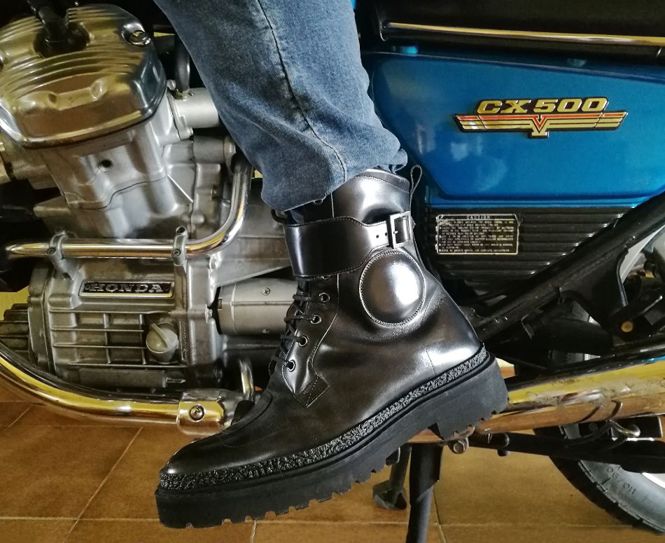 Botas con plataforma para moto clearance