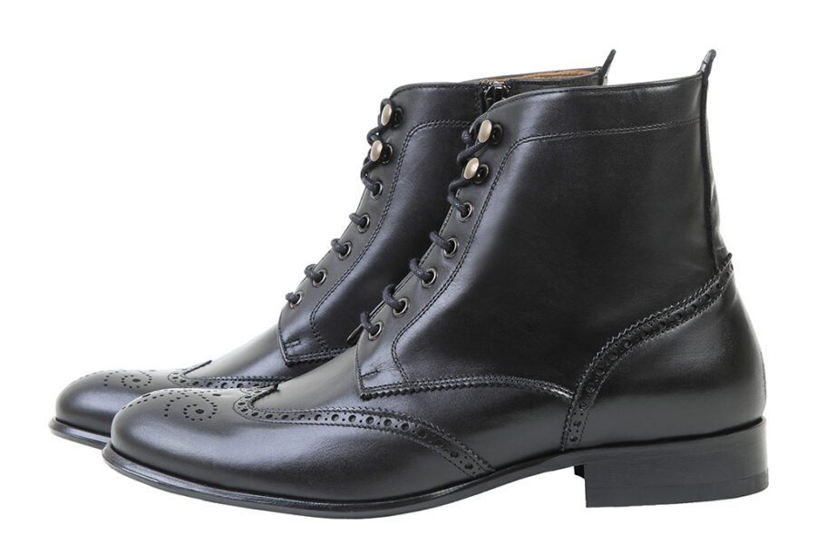 calzados hiplus 7527 nb, motoboot, en piel boxcalf. sube de 9 a 10 cm de estatura