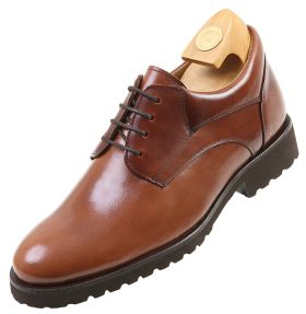 zapatos con alzas hiplus 7533 m1 en piel pull. sube de 7 a 8 cm de estatura