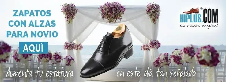 zapatos con alzas para novio